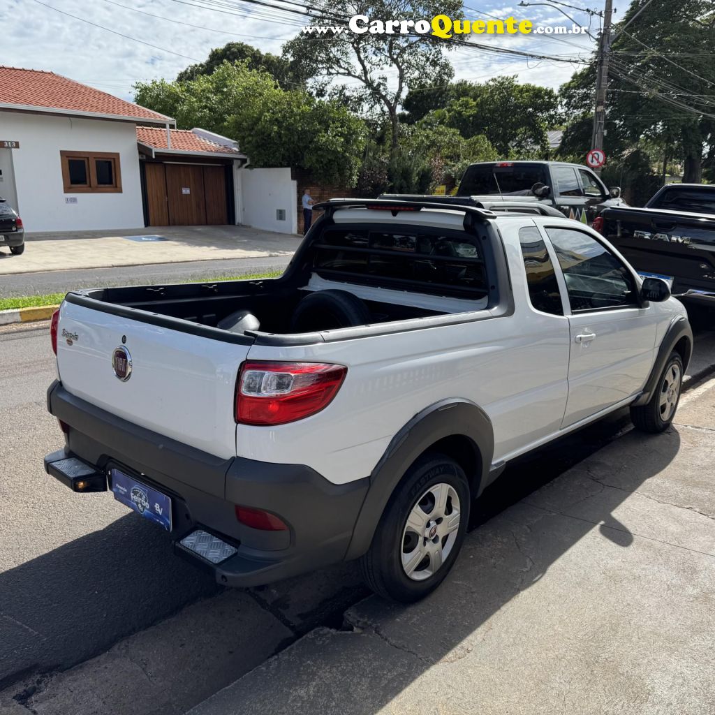FIAT   STRADA WORKING HARD 1.4 FIRE FLEX 8V CE   BRANCO 2018 1.4 FLEX - Loja