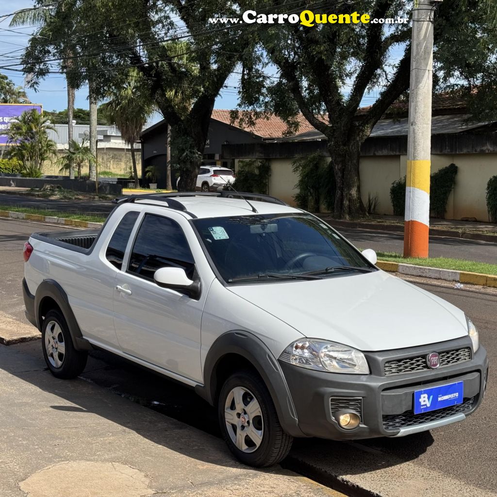 FIAT   STRADA WORKING HARD 1.4 FIRE FLEX 8V CE   BRANCO 2018 1.4 FLEX - Loja