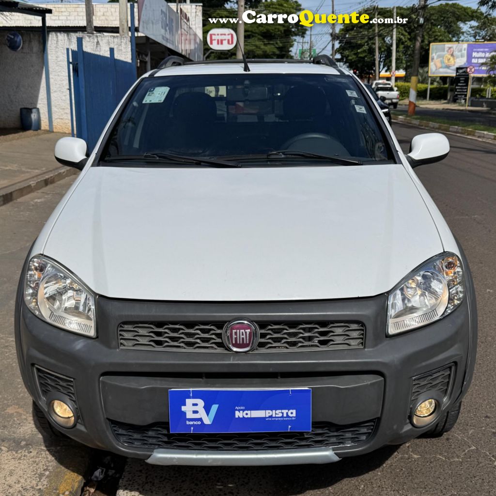 FIAT   STRADA WORKING HARD 1.4 FIRE FLEX 8V CE   BRANCO 2018 1.4 FLEX - Loja