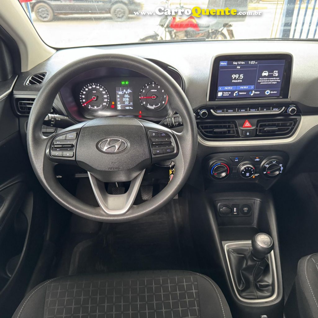 HYUNDAI   HB20 COMFORT 1.0 FLEX 12V MEC.   BRANCO 2024 1.0 FLEX - Loja