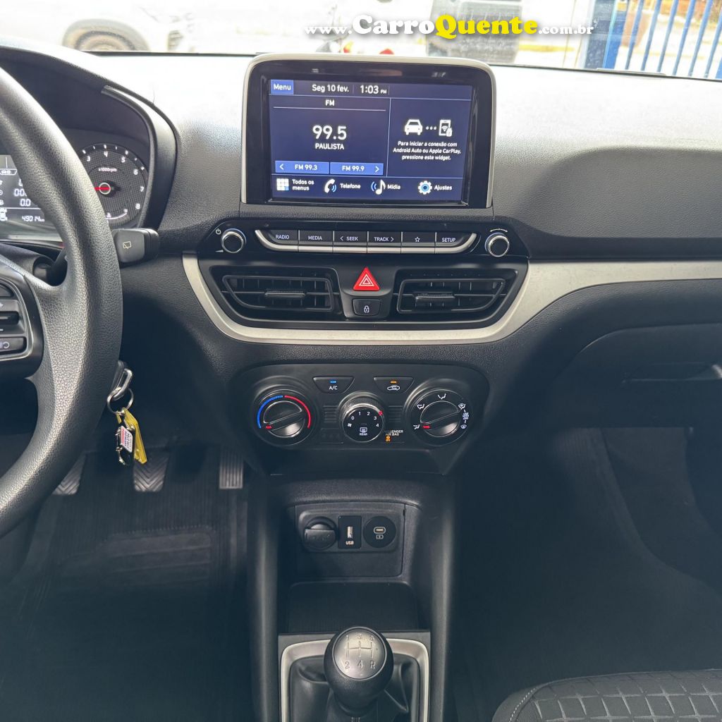 HYUNDAI   HB20 COMFORT 1.0 FLEX 12V MEC.   BRANCO 2024 1.0 FLEX - Loja