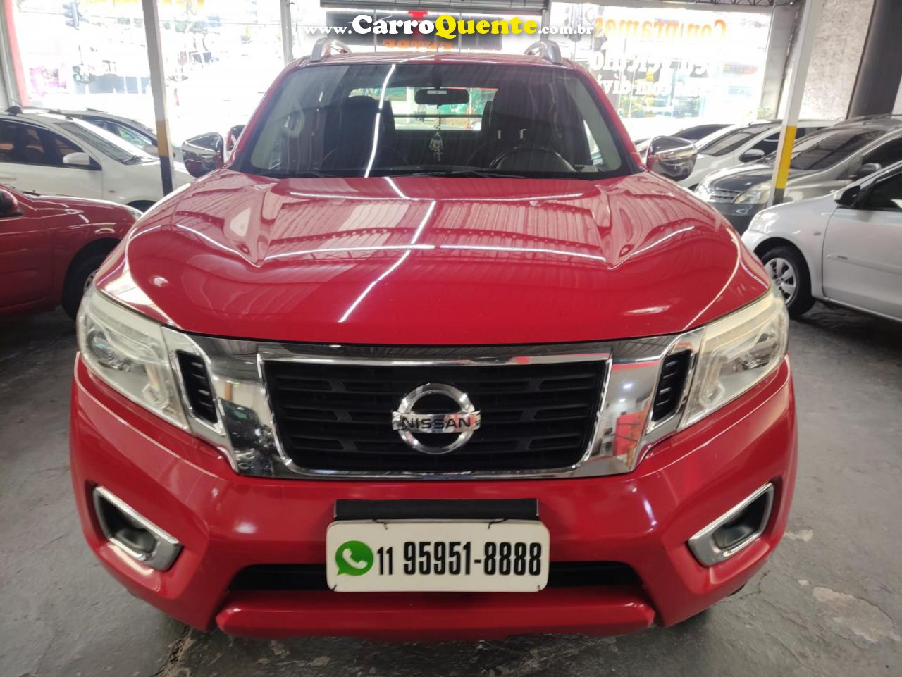 NISSAN   FRONTIER LE CD 4X4 2.3 BI-TB DIESEL AUT.   VERMELHO 2018 2.3 DIESEL - Loja