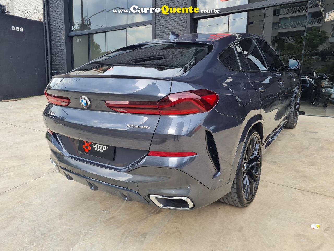 BMW   X6 XDRIVE 40I M SPORT 3.0 BI-TURBO   CINZA 2020 3.0 GASOLINA - Loja