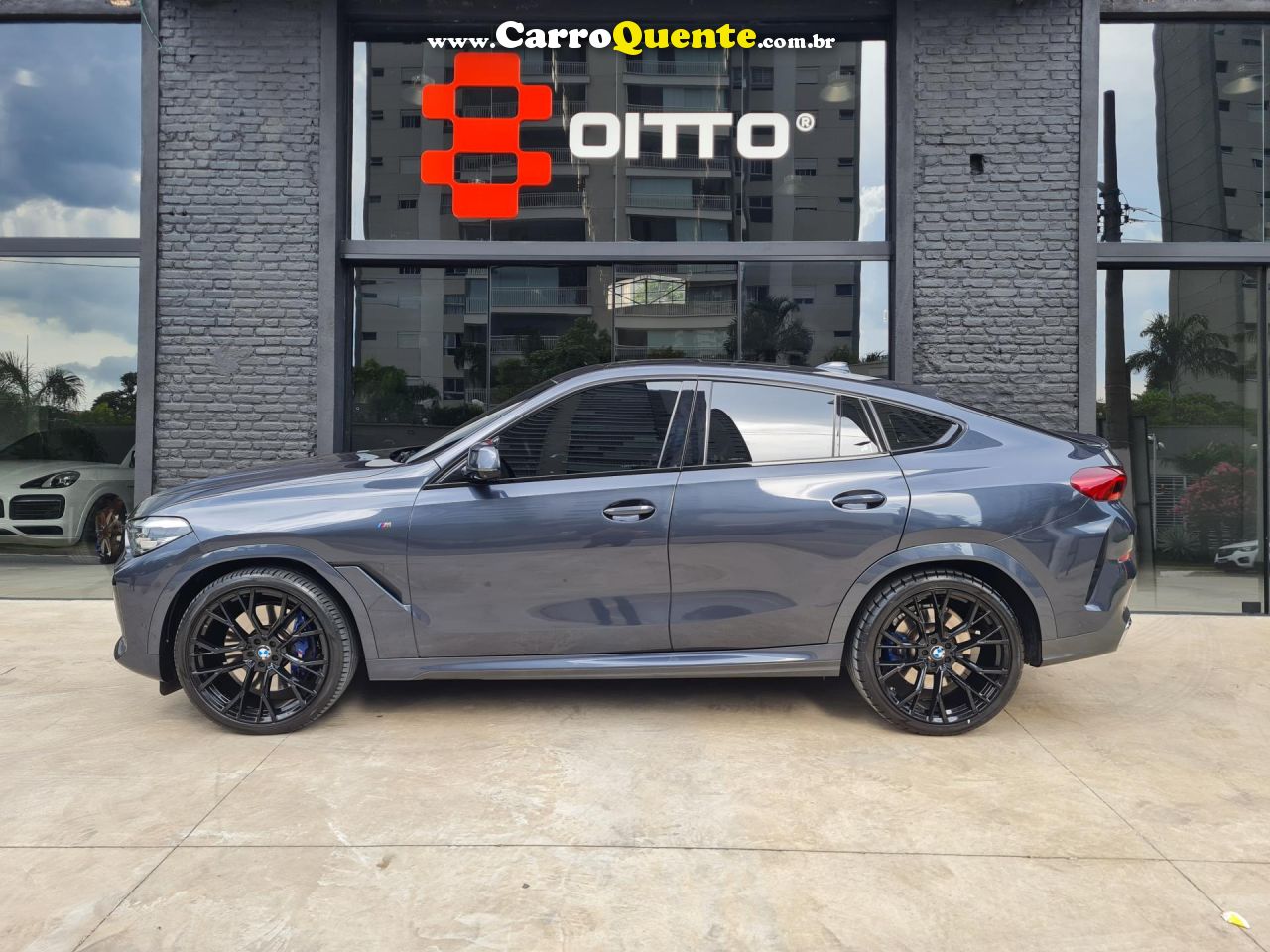 BMW   X6 XDRIVE 40I M SPORT 3.0 BI-TURBO   CINZA 2020 3.0 GASOLINA - Loja