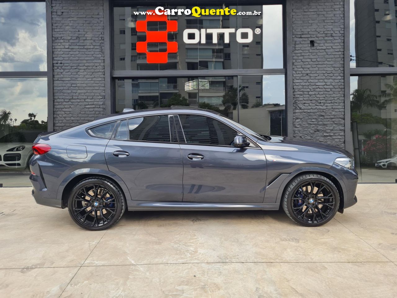 BMW   X6 XDRIVE 40I M SPORT 3.0 BI-TURBO   CINZA 2020 3.0 GASOLINA - Loja