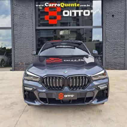 BMW   X6 XDRIVE 40I M SPORT 3.0 BI-TURBO   CINZA 2020 3.0 GASOLINA