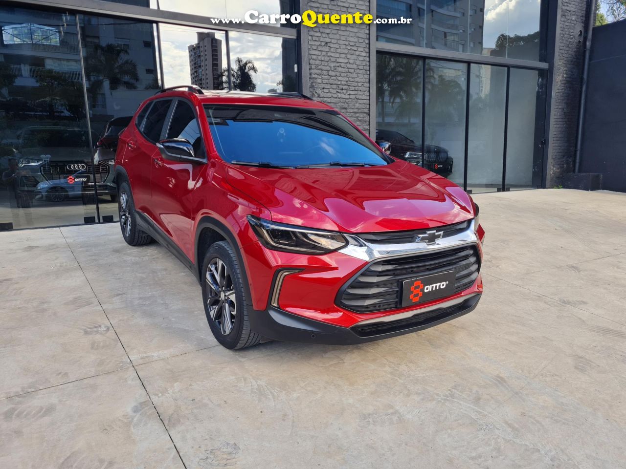 CHEVROLET   TRACKER PREMIER 1.2 TURBO 12V FLEX AUT.   VERMELHO 2023 1.2 FLEX - Loja