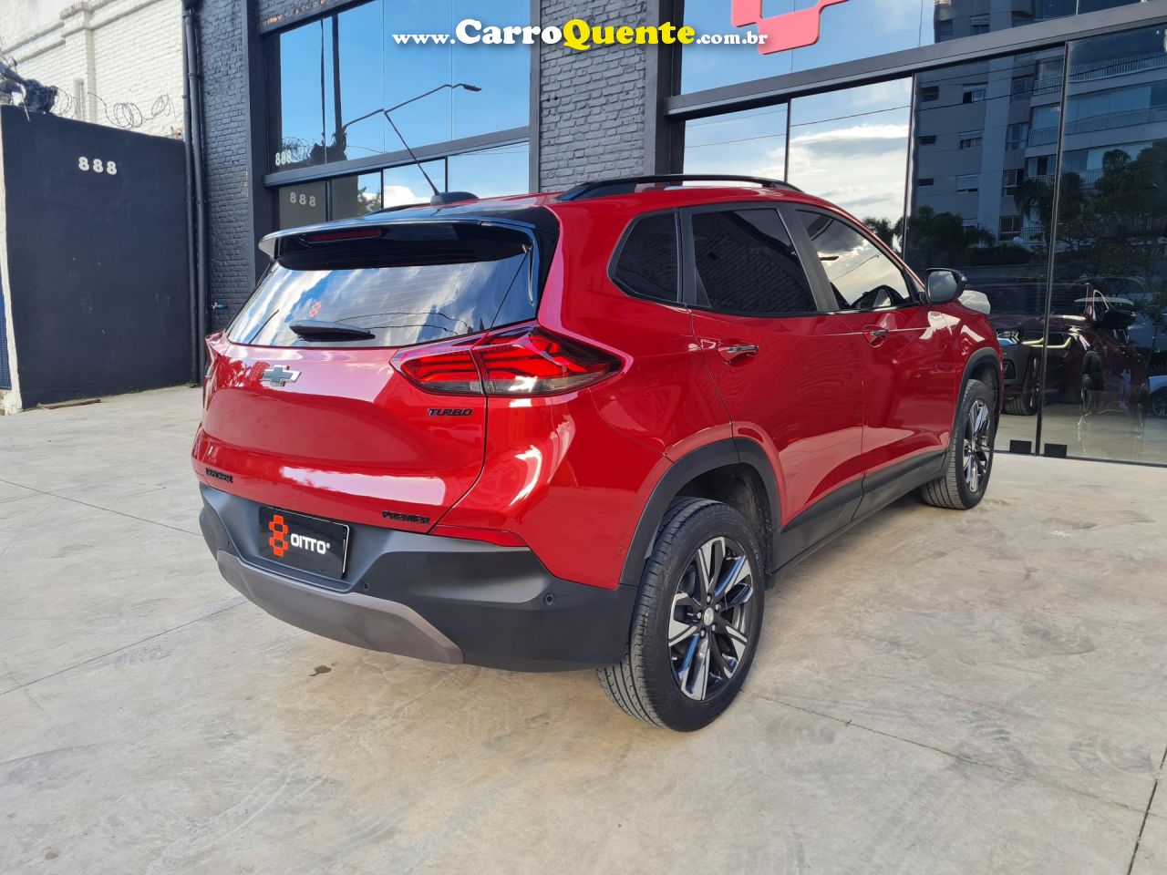 CHEVROLET   TRACKER PREMIER 1.2 TURBO 12V FLEX AUT.   VERMELHO 2023 1.2 FLEX - Loja