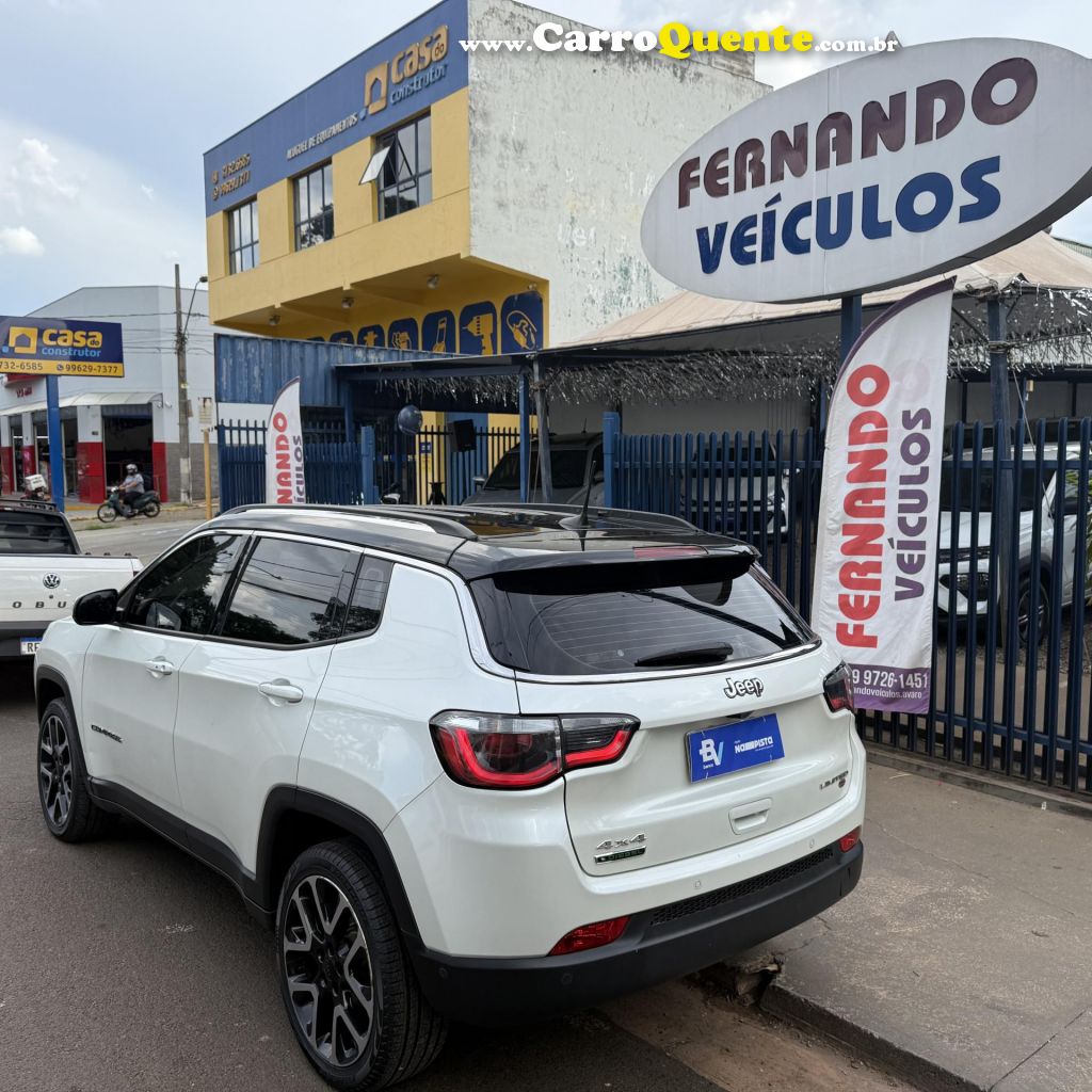 JEEP   COMPASS LIMITED 2.0 4X4 DIESEL 16V AUT.   BRANCO 2019 2.0 DIESEL - Loja