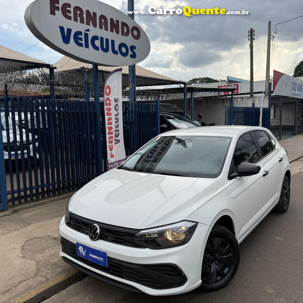 VOLKSWAGEN   POLO TRACK 1.0 FLEX 12V 5P   BRANCO 2024 1.0 FLEX - Loja