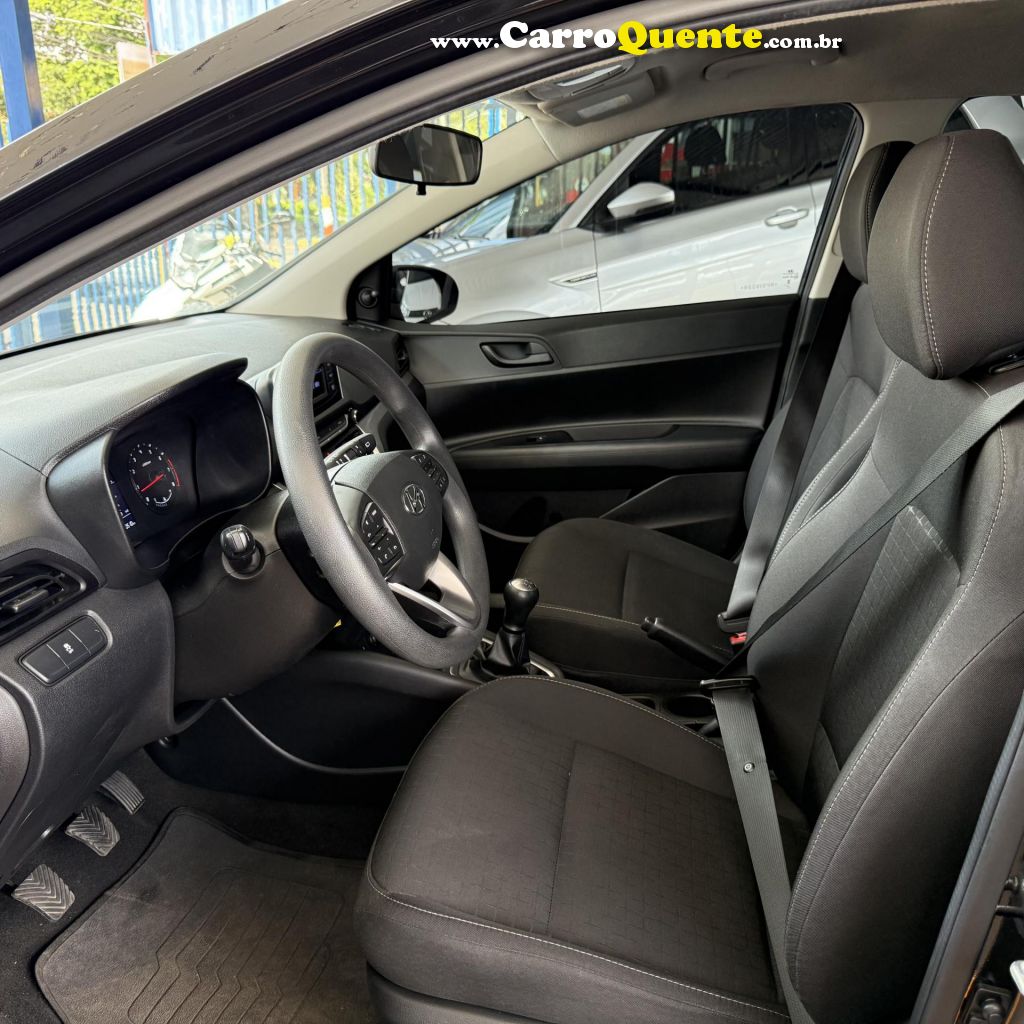 HYUNDAI   HB20 SENSE 1.0 FLEX 12V MEC.   PRETO 2024 1.0 FLEX - Loja