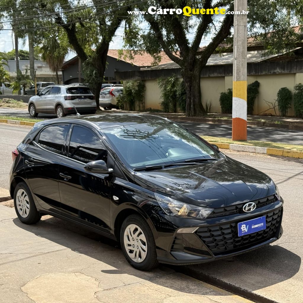HYUNDAI   HB20 SENSE 1.0 FLEX 12V MEC.   PRETO 2024 1.0 FLEX - Loja