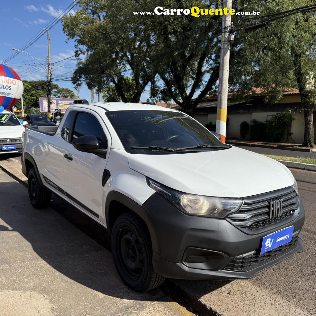 FIAT   STRADA ENDURANCE 1.4 FLEX 8V CS PLUS   BRANCO 2021 1.4 FLEX - Loja