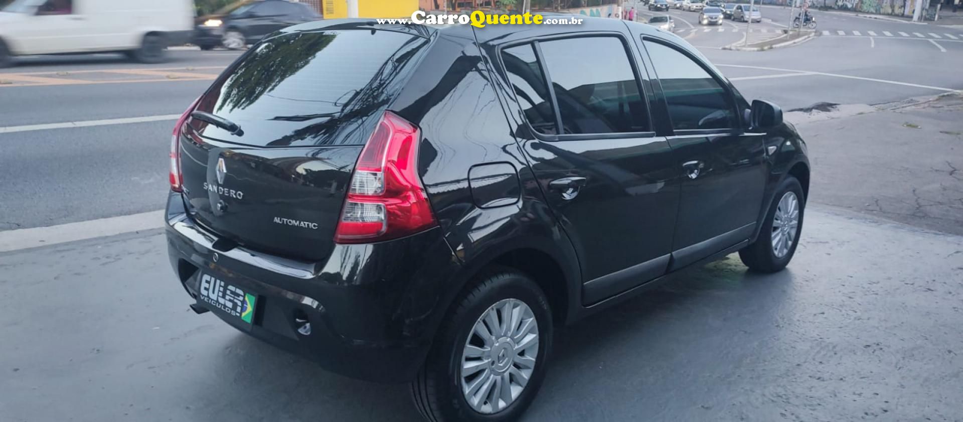 RENAULT   SANDERO PRIVILÈGE HI-FLEX 1.6 16V 5P AUT   PRETO 2013 1.6 FLEX - Loja