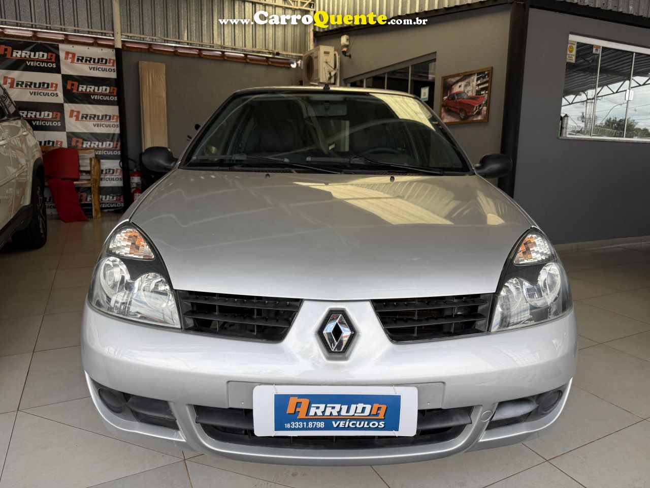 RENAULT   CLIO CAMPUS HI-FLEX 1.0 16V 3P   PRATA 2010 1.0 FLEX - Loja
