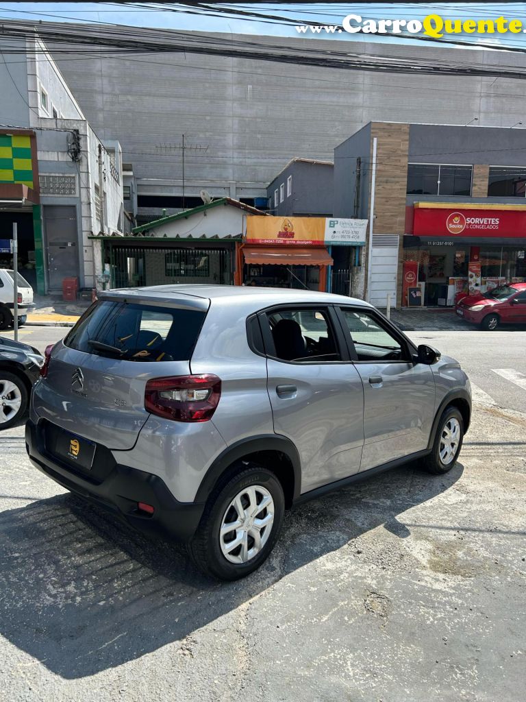CITROËN   C3 LIVE PACK 1.0 FLEX 6V 5P MEC.   PRATA 2023 1.0 FLEX - Loja
