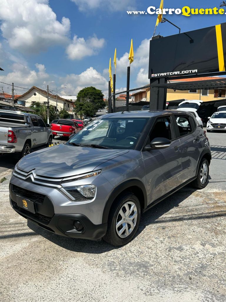 CITROËN   C3 LIVE PACK 1.0 FLEX 6V 5P MEC.   PRATA 2023 1.0 FLEX - Loja