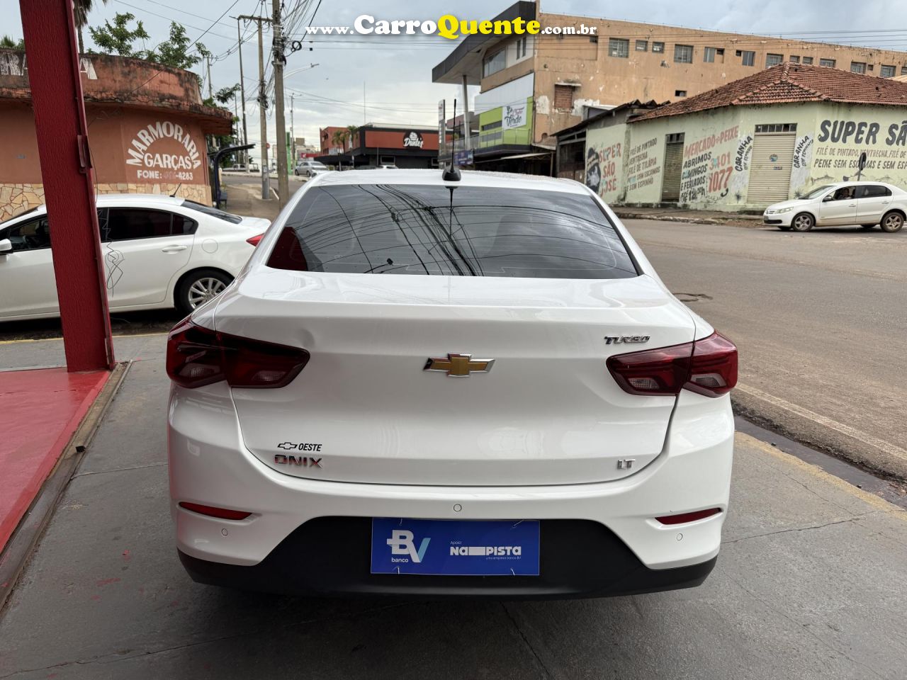 CHEVROLET   ONIX SEDAN PLUS LT 1.0 12V TB FLEX AUT.   BRANCO 2020 1.0 FLEX - Loja