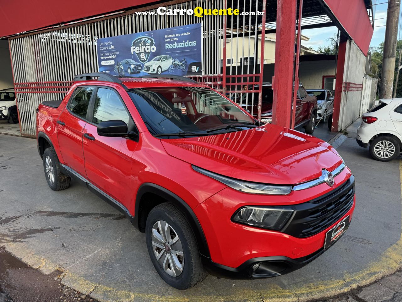 FIAT   TORO FREEDOM 1.8 16V FLEX AUT.   VERMELHO 2017 1.8 FLEX - Loja