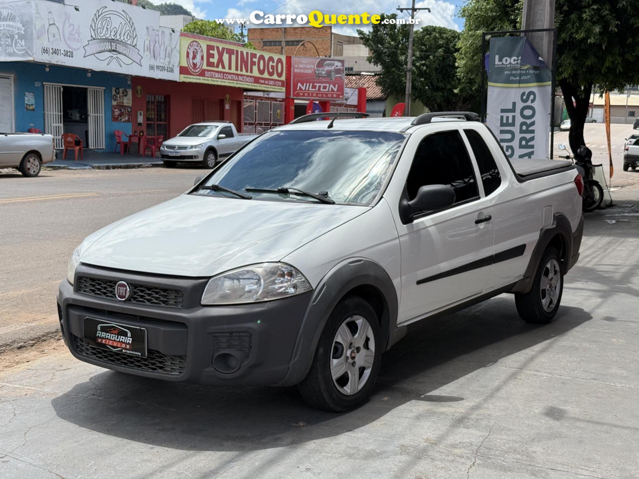 FIAT   STRADA WORKING HARD 1.4 FIRE FLEX 8V CE   BRANCO 2018 1.4 FLEX - Loja