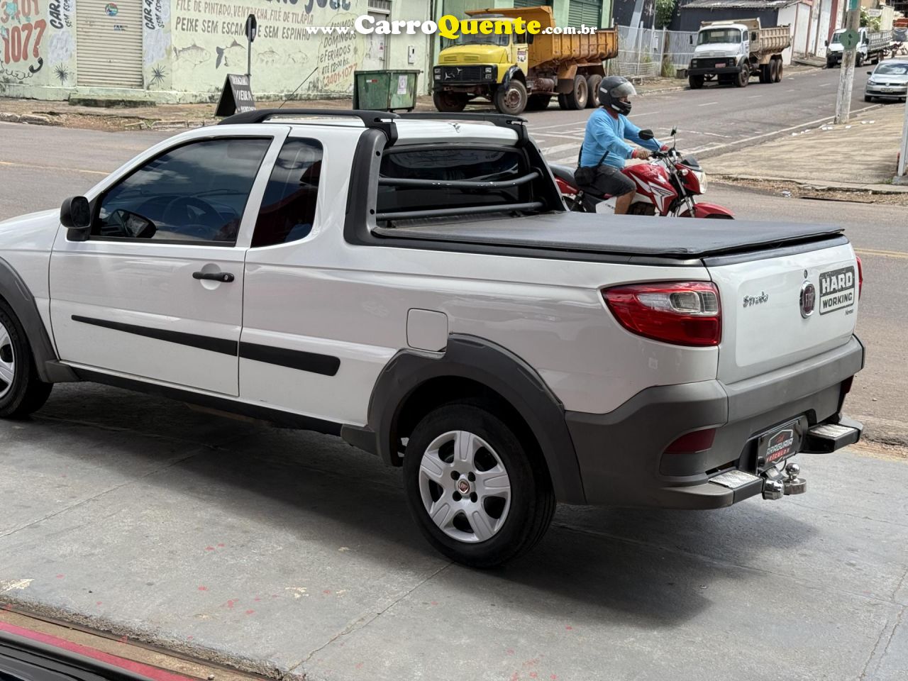 FIAT   STRADA WORKING HARD 1.4 FIRE FLEX 8V CE   BRANCO 2018 1.4 FLEX - Loja