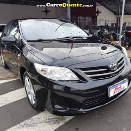 TOYOTA   COROLLA GLI 1.8 FLEX 16V  AUT.   PRETO 2013 1.8 FLEX
