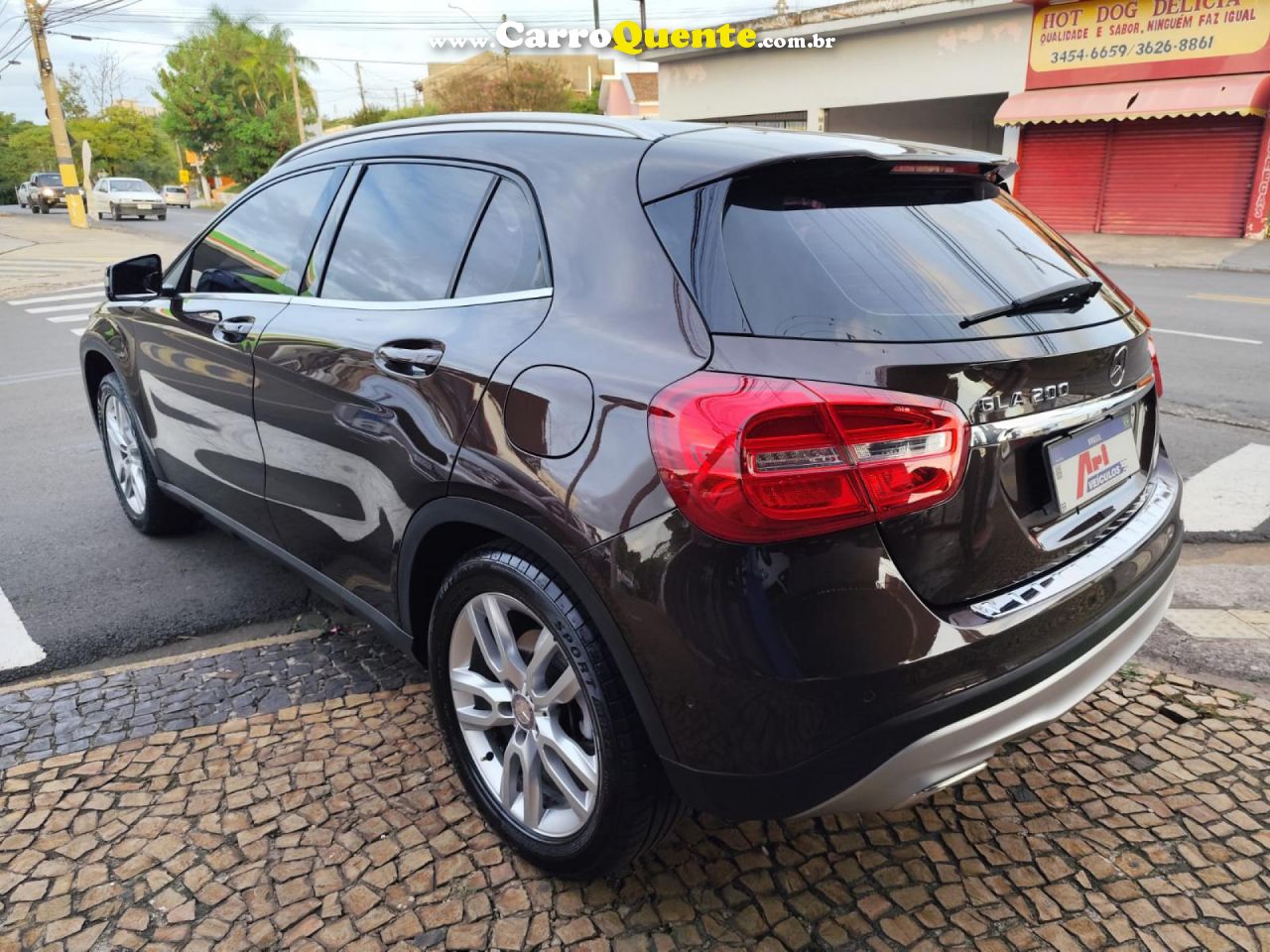 MERCEDES-BENZ   GLA 200 ADVANCE 1.61.6 TB 16V FLEX AUT.   MARROM 2015 1.6 FLEX - Loja