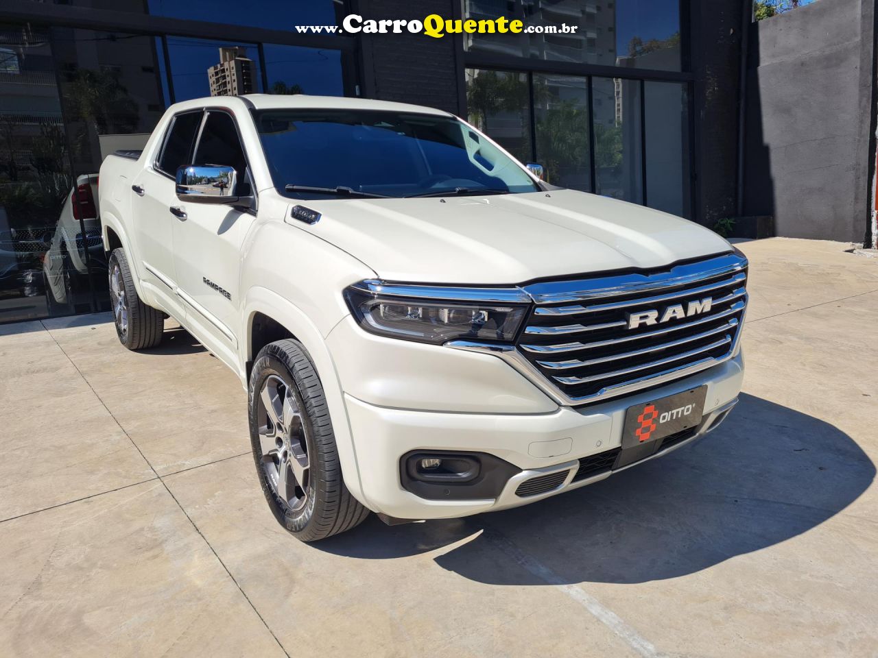 RAM   RAMPAGE LARAMIE 2.0 TB CD 4X4 DIE. AUT.   BRANCO 2024 2.0 GASOLINA - Loja