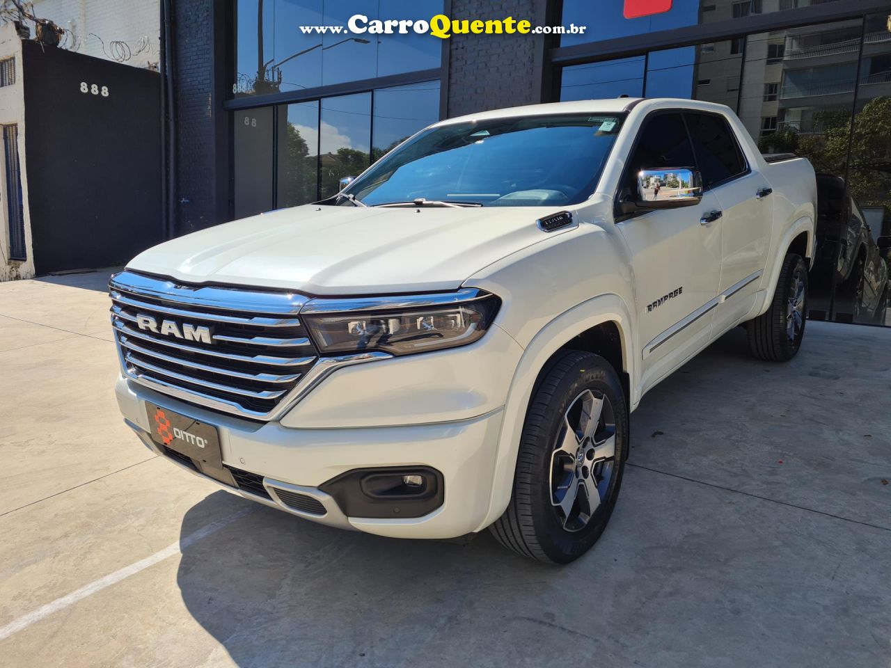 RAM   RAMPAGE LARAMIE 2.0 TB CD 4X4 DIE. AUT.   BRANCO 2024 2.0 GASOLINA - Loja