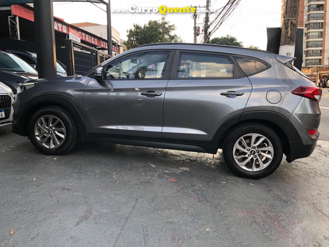 HYUNDAI   TUCSON GLS 1.6 TURBO 16V AUT.   CINZA 2018 1.6 GASOLINA - Loja