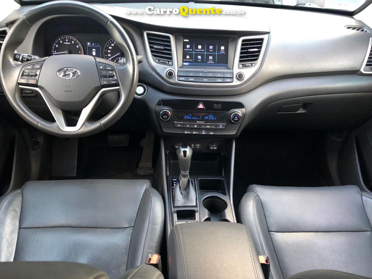 HYUNDAI   TUCSON GLS 1.6 TURBO 16V AUT.   CINZA 2018 1.6 GASOLINA - Loja