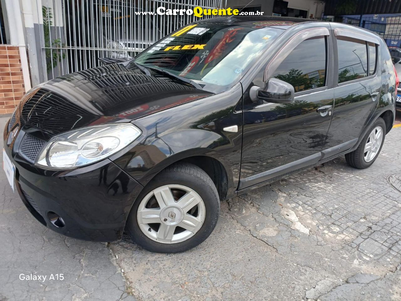 RENAULT   SANDERO PRIVILÈGE HI-FLEX 1.6 16V 5P AUT   PRETO 2011 1.6 FLEX - Loja