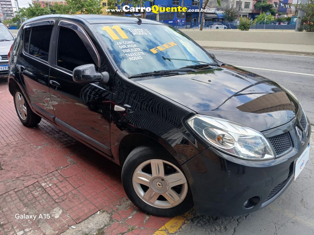 RENAULT   SANDERO PRIVILÈGE HI-FLEX 1.6 16V 5P AUT   PRETO 2011 1.6 FLEX - Loja