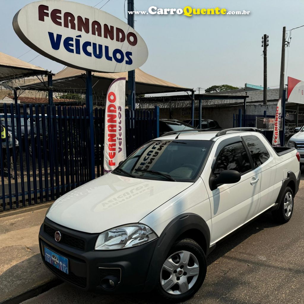FIAT   STRADA WORKING HARD 1.4 FIRE FLEX 8V CD   BRANCO 2017 1.4 FLEX - Loja