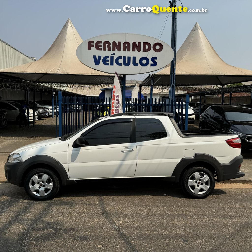 FIAT   STRADA WORKING HARD 1.4 FIRE FLEX 8V CD   BRANCO 2017 1.4 FLEX - Loja
