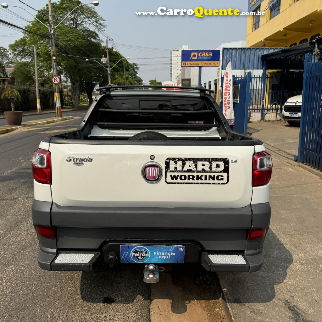 FIAT   STRADA WORKING HARD 1.4 FIRE FLEX 8V CD   BRANCO 2017 1.4 FLEX - Loja