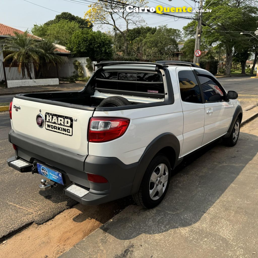 FIAT   STRADA WORKING HARD 1.4 FIRE FLEX 8V CD   BRANCO 2017 1.4 FLEX - Loja