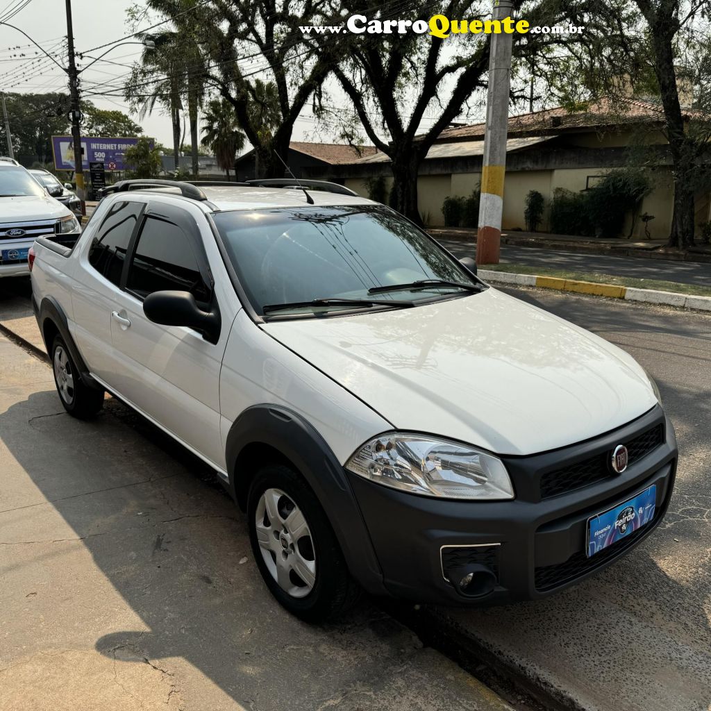 FIAT   STRADA WORKING HARD 1.4 FIRE FLEX 8V CD   BRANCO 2017 1.4 FLEX - Loja