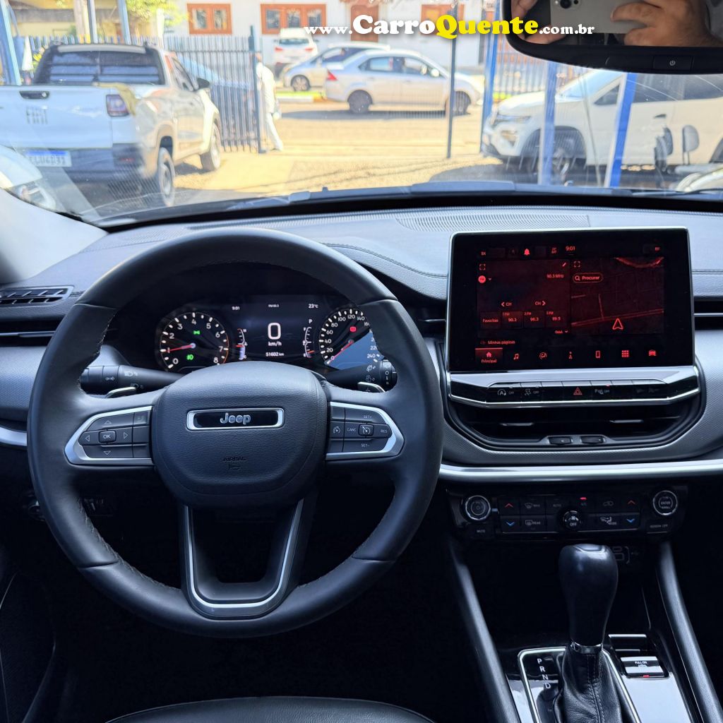 JEEP   COMPASS LONG. T270 1.3 TB 4X2 FLEX AUT.   CINZA 2022 1.3 FLEX - Loja