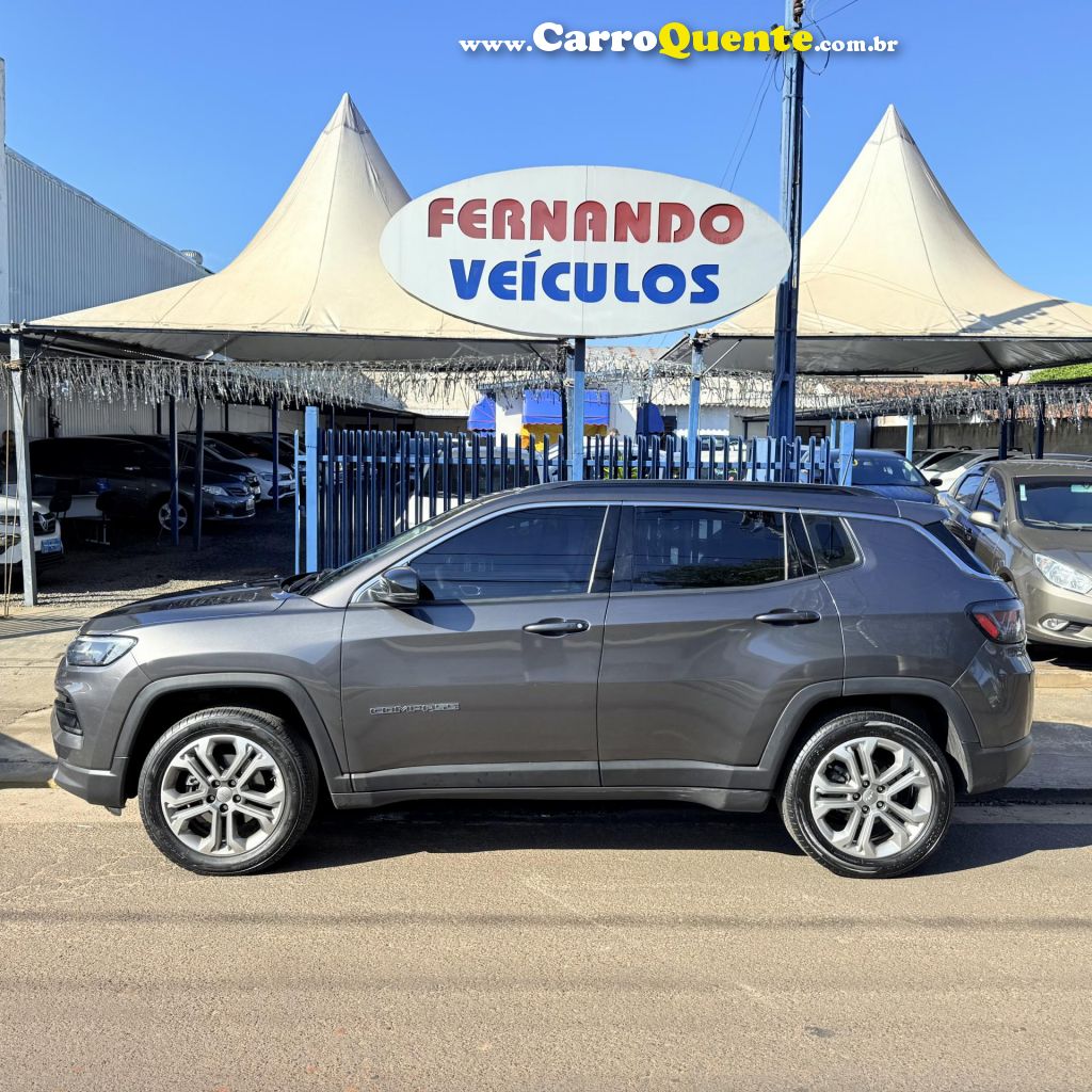 JEEP   COMPASS LONG. T270 1.3 TB 4X2 FLEX AUT.   CINZA 2022 1.3 FLEX - Loja