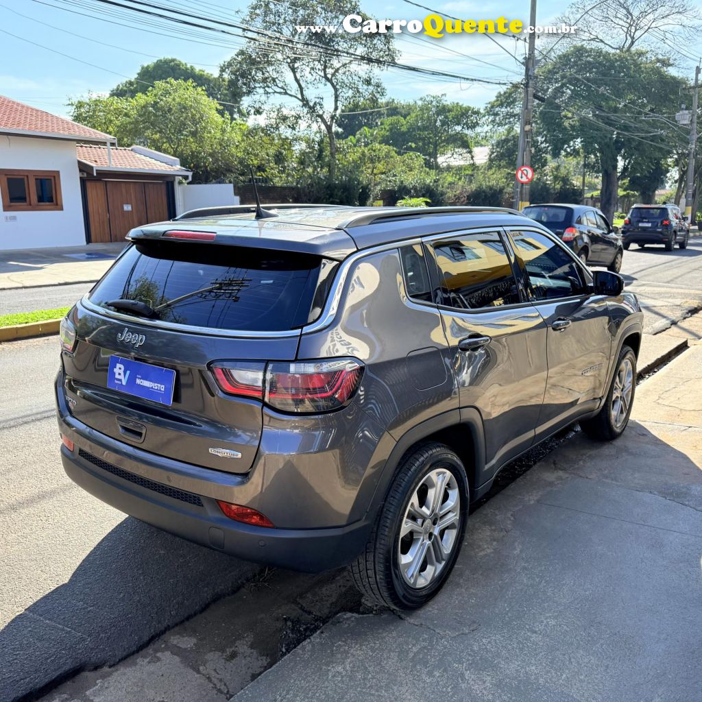 JEEP   COMPASS LONG. T270 1.3 TB 4X2 FLEX AUT.   CINZA 2022 1.3 FLEX - Loja