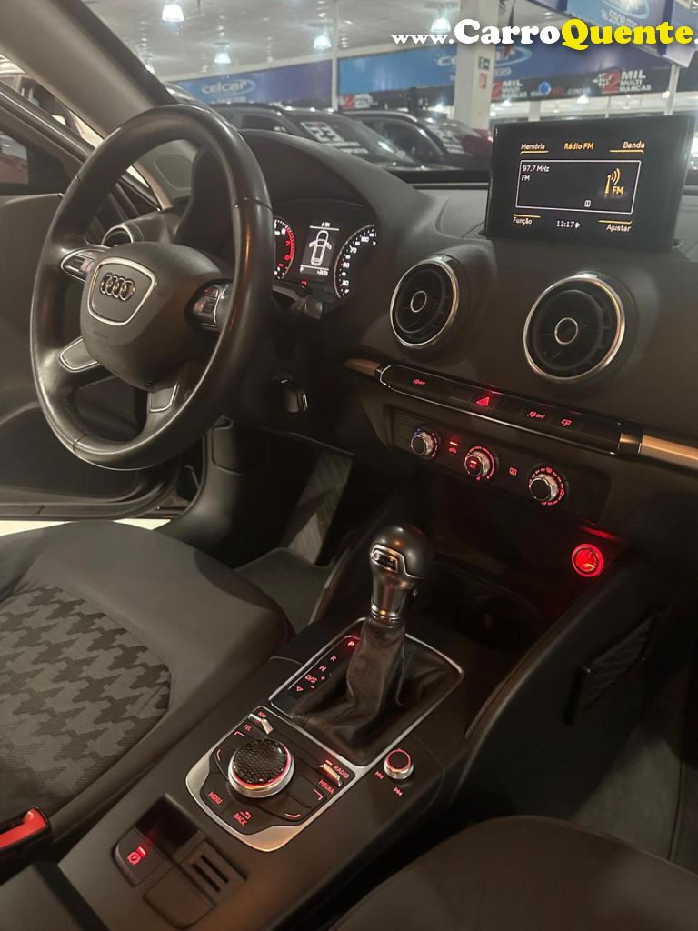 AUDI   A3 SPORTBACK 1.4 TFSI S-TRONIC   PRETO 2014 1.4 GASOLINA - Loja