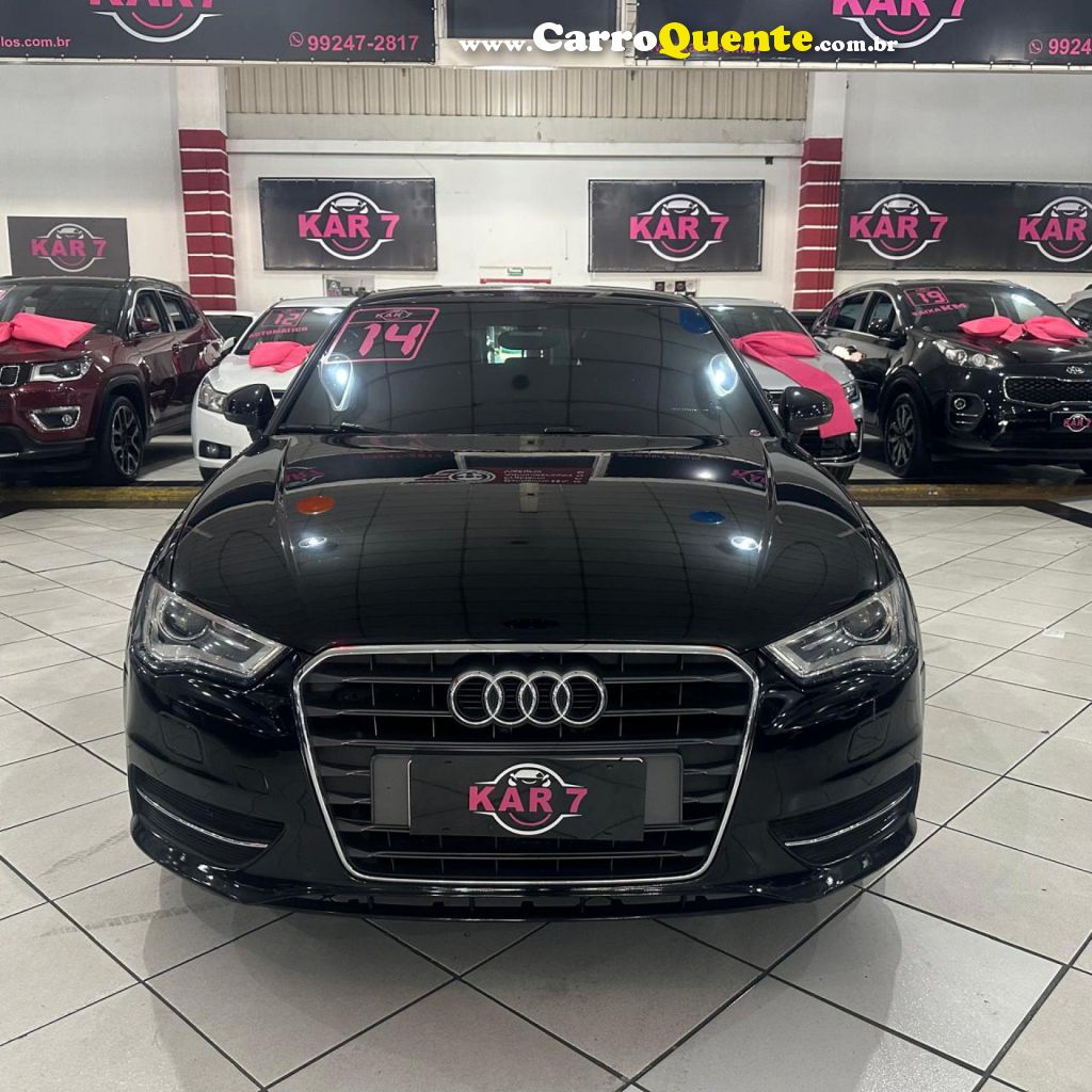 AUDI   A3 SPORTBACK 1.4 TFSI S-TRONIC   PRETO 2014 1.4 GASOLINA - Loja