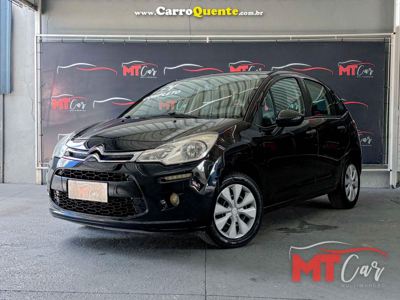 CITROËN   C3 ORIGINE 1.5 FLEX 8V 5P MEC.   PRETO 2014 1.5 FLEX - Loja