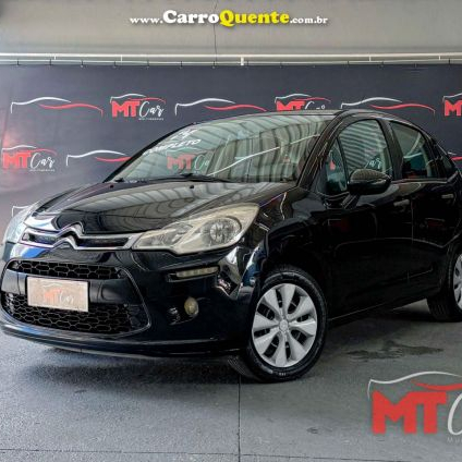 CITROËN   C3 ORIGINE 1.5 FLEX 8V 5P MEC.   PRETO 2014 1.5 FLEX