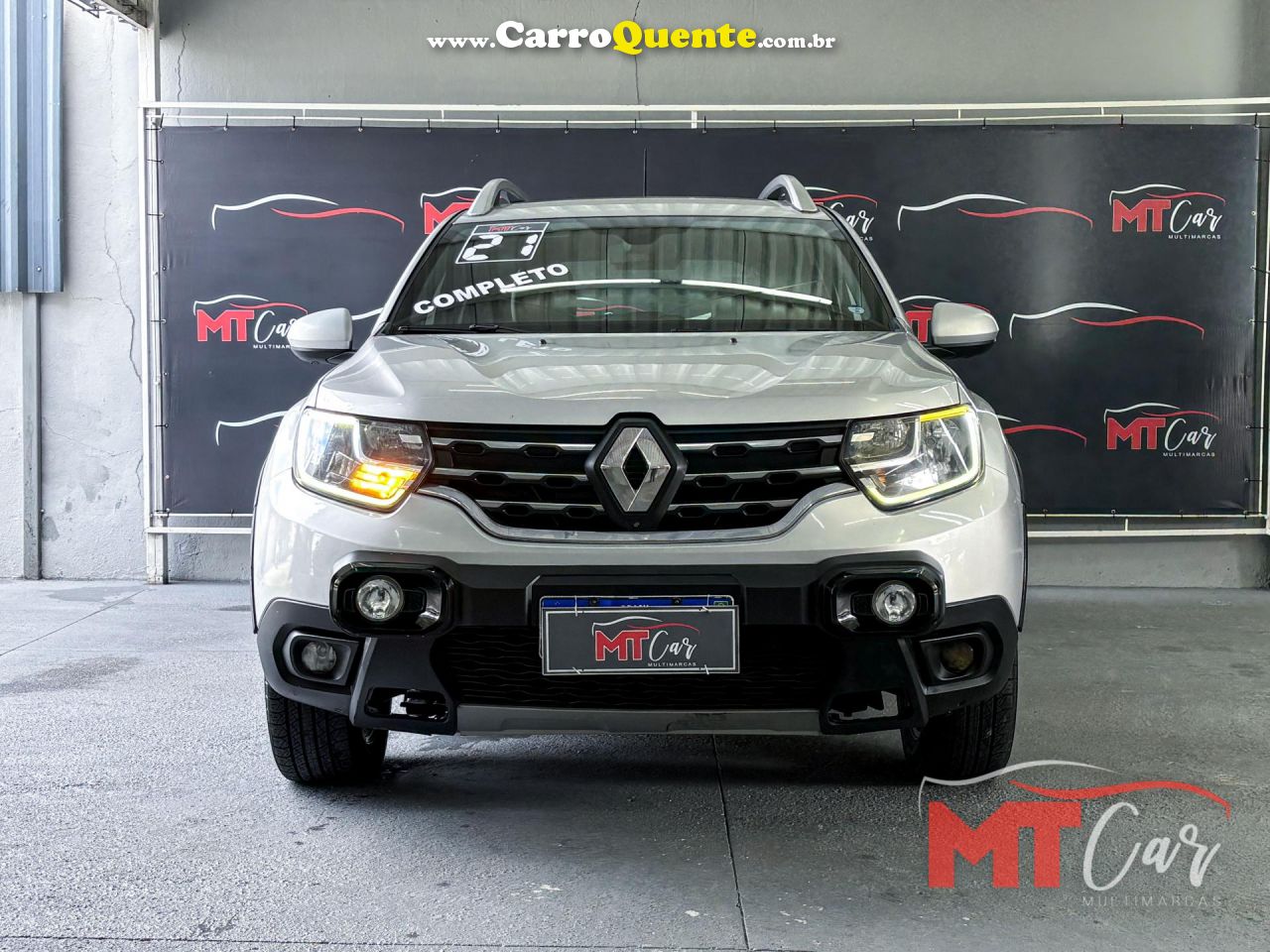 RENAULT   DUSTER ICONIC 1.6 16V FLEX AUT.   PRATA 2021 1.6 FLEX - Loja