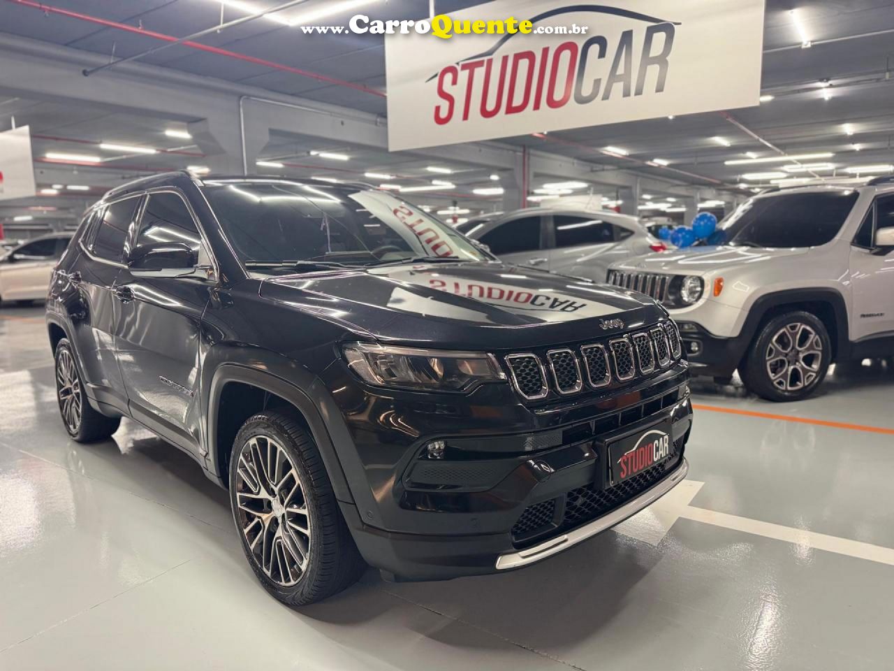JEEP   COMPASS LIMITED T270 1.3 TB 4X2 FLEX AUT   PRETO 2022 1.3 FLEX - Loja