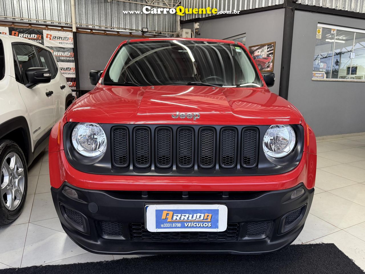 JEEP   RENEGADE1.8 4X2 FLEX 16V AUT.   VERMELHO 2018 1.8 FLEX - Loja