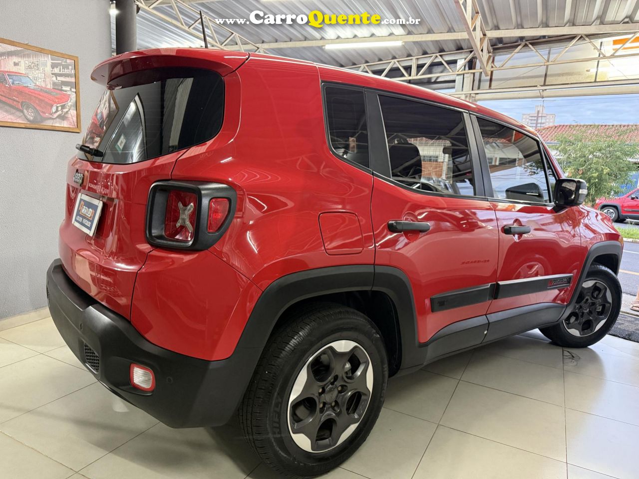 JEEP   RENEGADE1.8 4X2 FLEX 16V AUT.   VERMELHO 2018 1.8 FLEX - Loja