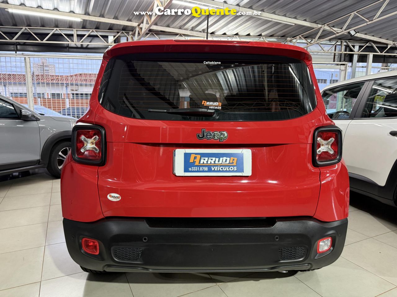 JEEP   RENEGADE1.8 4X2 FLEX 16V AUT.   VERMELHO 2018 1.8 FLEX - Loja